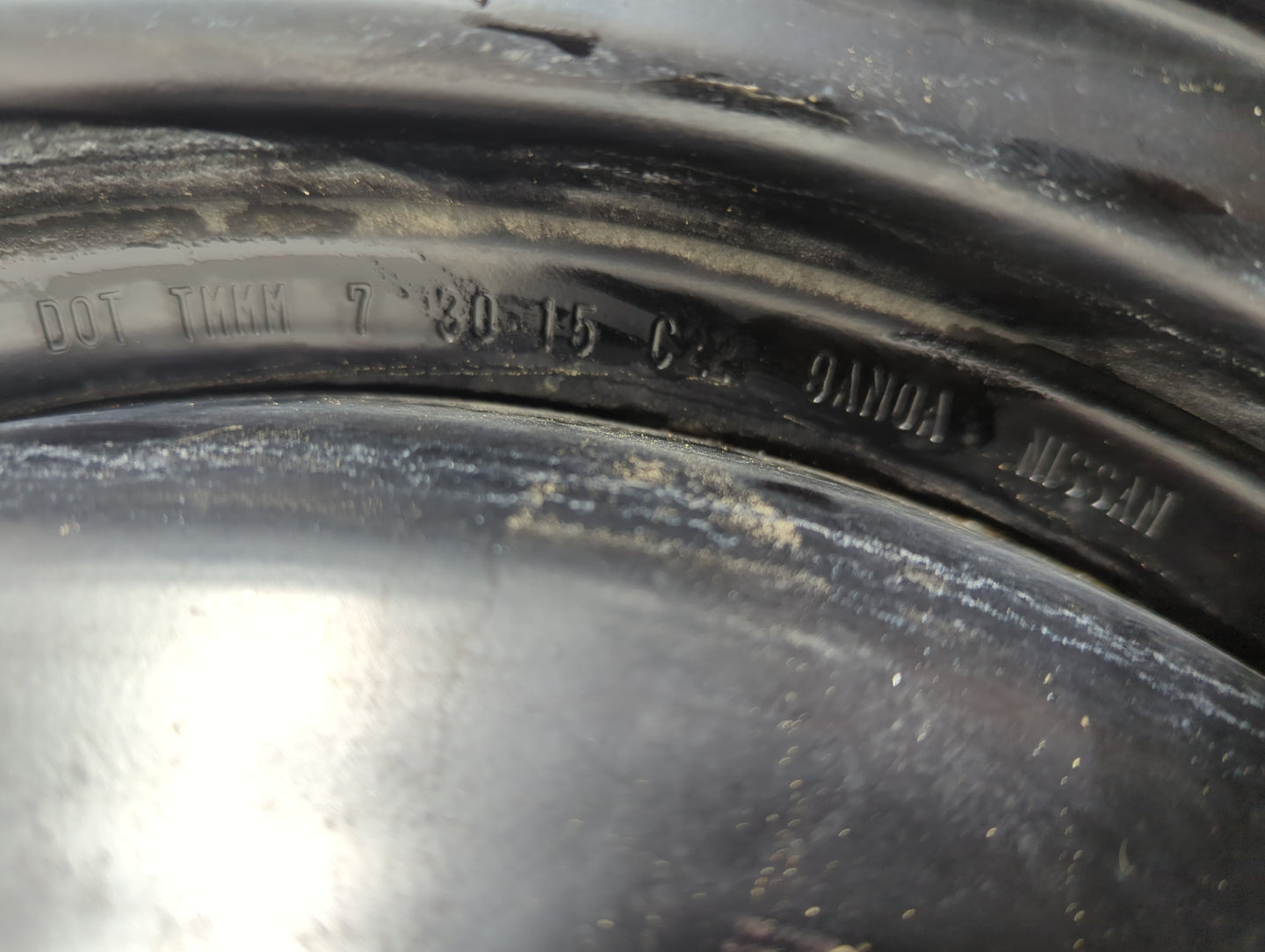 2013-2015 Nissan Sentra Spare Donut Tire Wheel Rim Oem 5038438 - Oemusedautoparts1.com