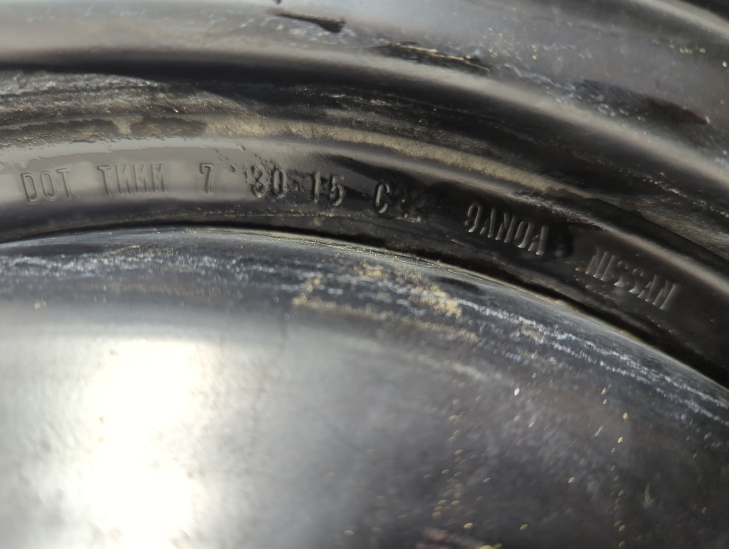 2013-2015 Nissan Sentra Spare Donut Tire Wheel Rim Oem 5038438 - Oemusedautoparts1.com