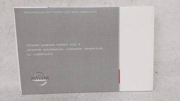 2015 Nissan Sentra Owners Manual Book Guide OEM Used Auto Parts