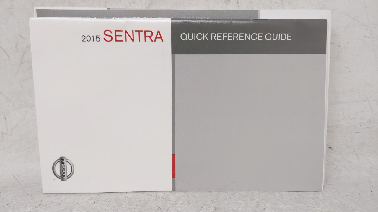 2015 Nissan Sentra Owners Manual Book Guide OEM Used Auto Parts - Oemusedautoparts1.com