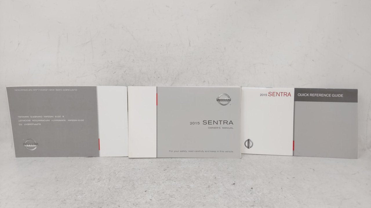 2015 Nissan Sentra Owners Manual Book Guide OEM Used Auto Parts - Oemusedautoparts1.com