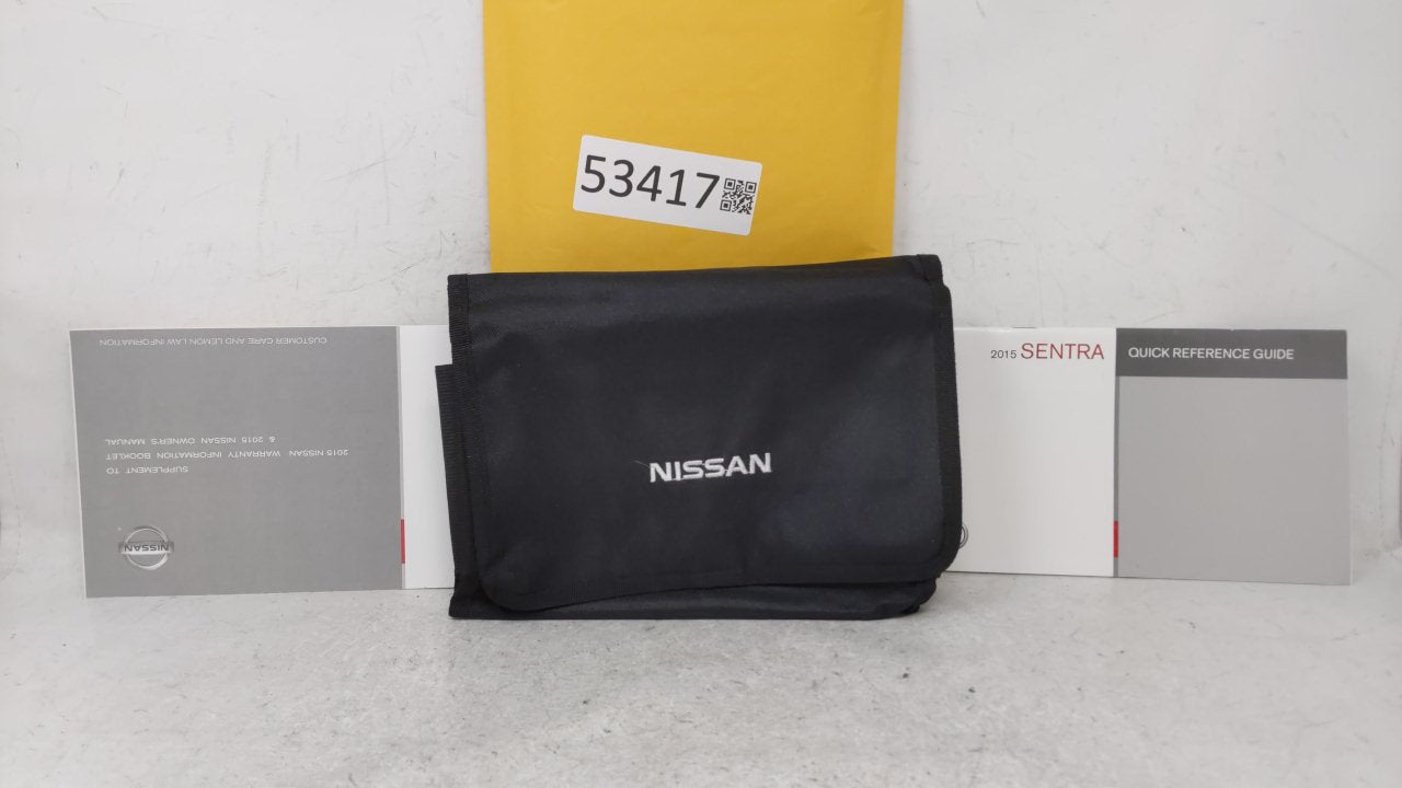 2015 Nissan Sentra Owners Manual Book Guide OEM Used Auto Parts - Oemusedautoparts1.com