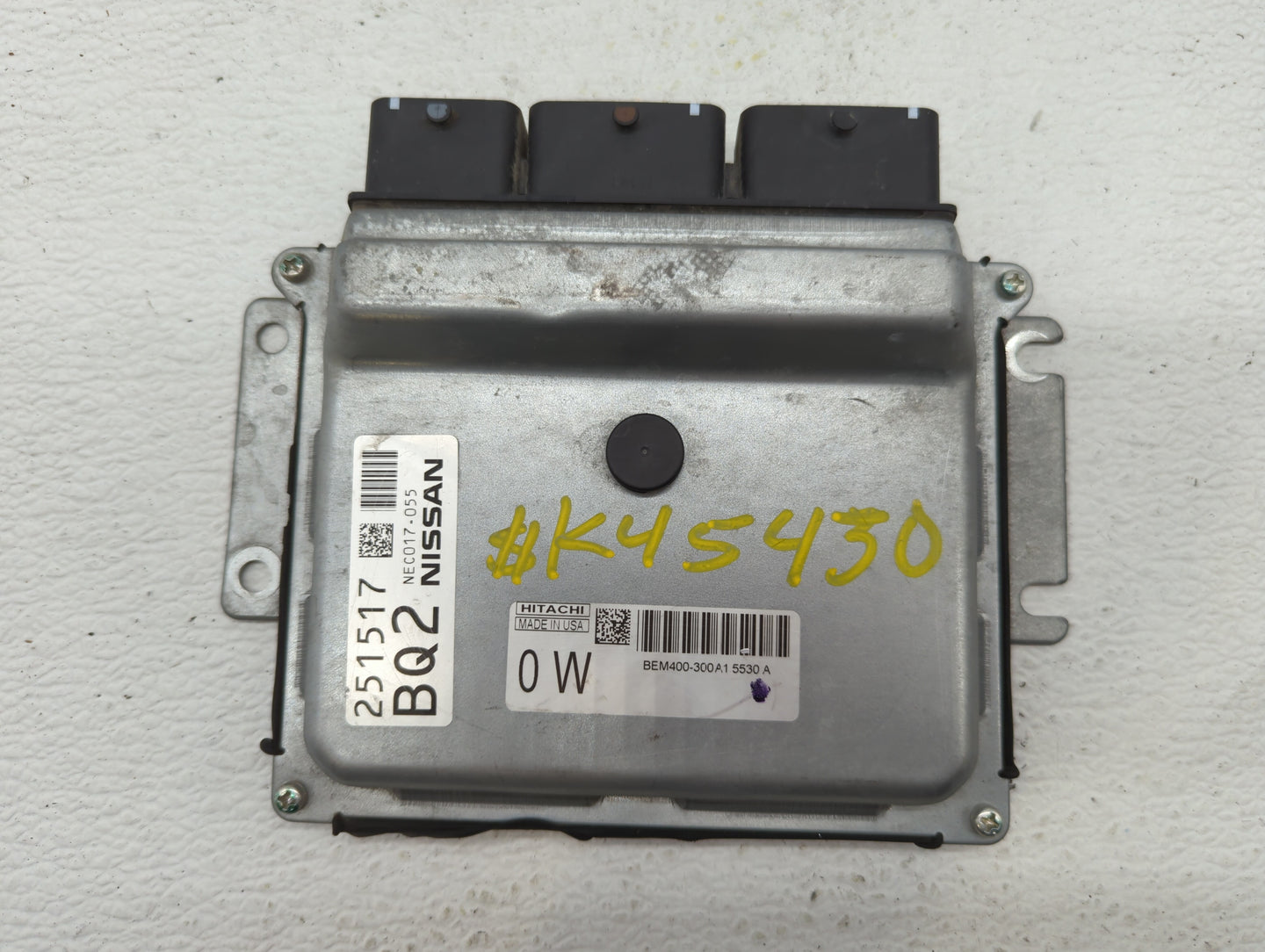 2013-2015 Nissan Sentra PCM Engine Control Computer ECU ECM PCU OEM P/N:BEM0400-300 NEC006-621 Fits Fits 2013 2014 2015 OEM 