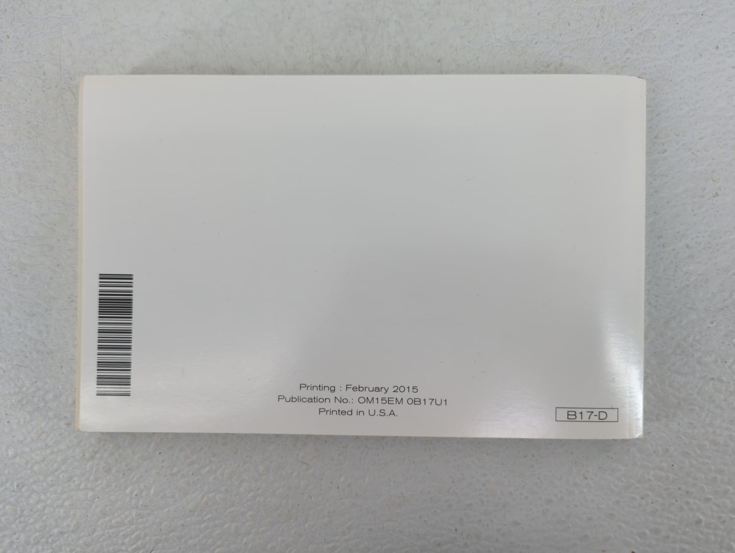 2015 Nissan Sentra Owners Manual Book Guide OEM Used Auto Parts - Oemusedautoparts1.com