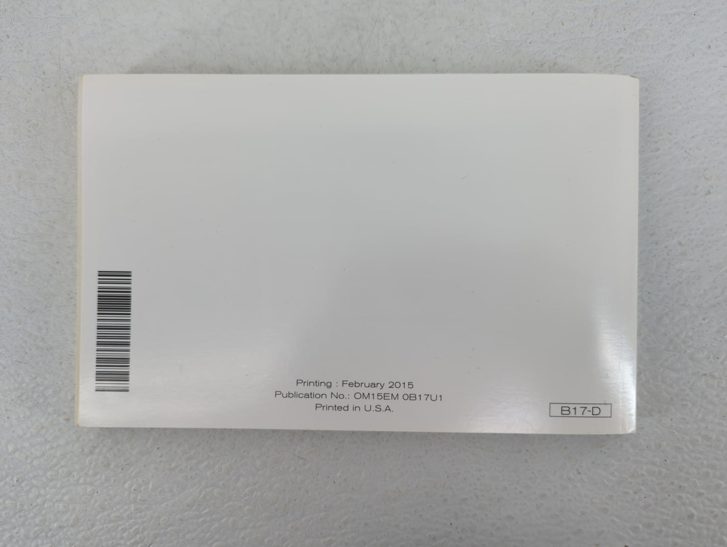 2015 Nissan Sentra Owners Manual Book Guide OEM Used Auto Parts - Oemusedautoparts1.com