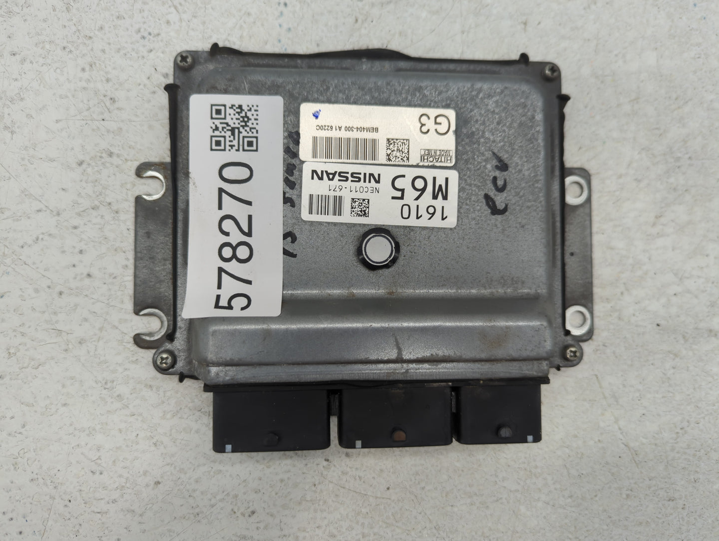 2013-2015 Nissan Sentra PCM Engine Control Computer ECU ECM PCU OEM P/N:NEC011-671 Fits Fits 2013 2014 2015 OEM Used Auto Pa