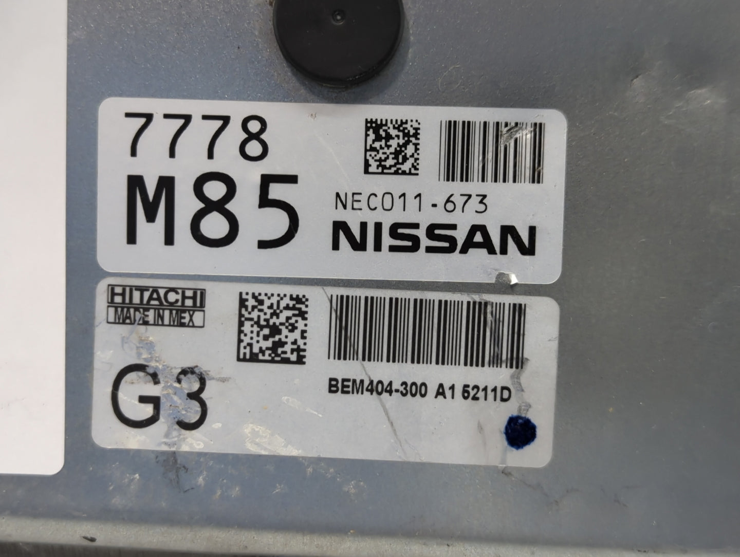 2013-2015 Nissan Sentra PCM Engine Control Computer ECU ECM PCU OEM P/N:NEC011-673 Fits Fits 2013 2014 2015 OEM Used Auto Pa