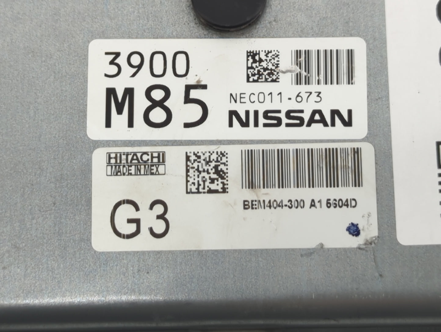2013-2015 Nissan Sentra PCM Engine Control Computer ECU ECM PCU OEM P/N:NEC011-673 3900M85 Fits Fits 2013 2014 2015 OEM Used