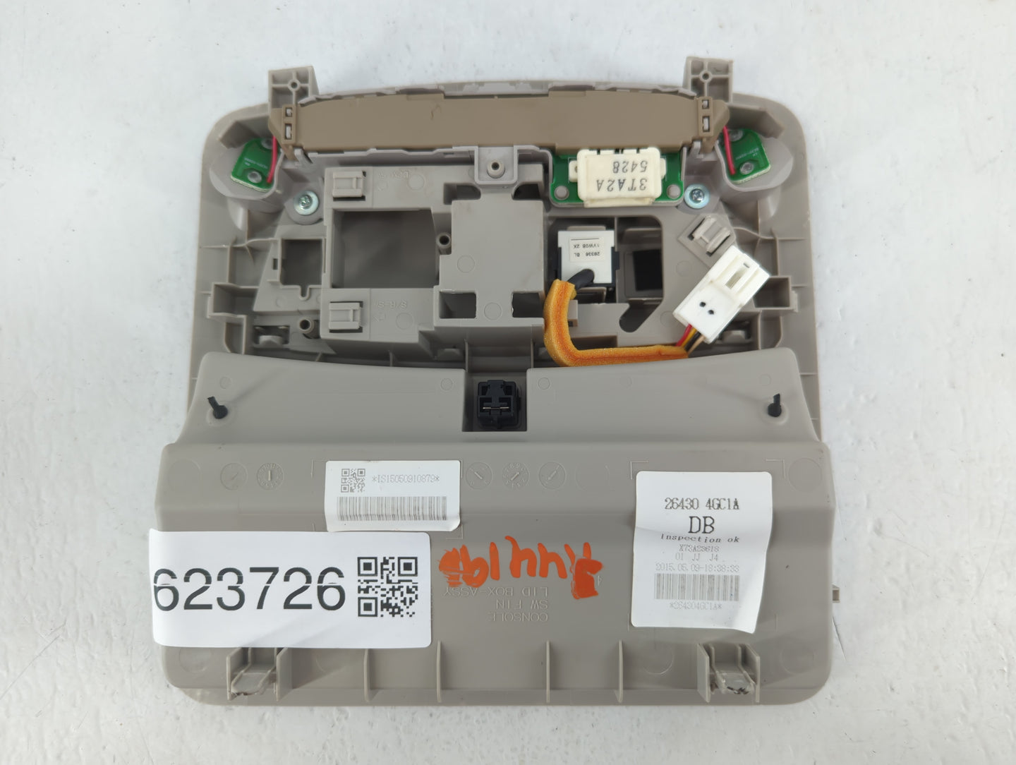 2014-2015 Nissan Sentra Overhead Roof Console 623726 - Oemusedautoparts1.com