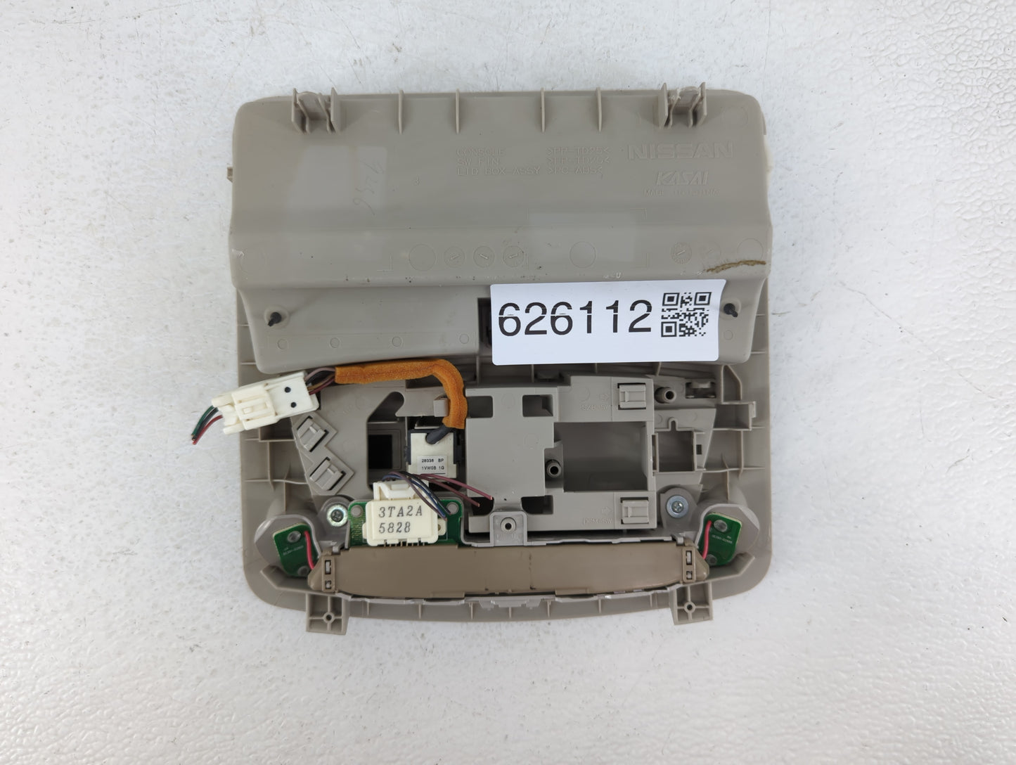 2014-2015 Nissan Sentra Overhead Roof Console 626112 - Oemusedautoparts1.com