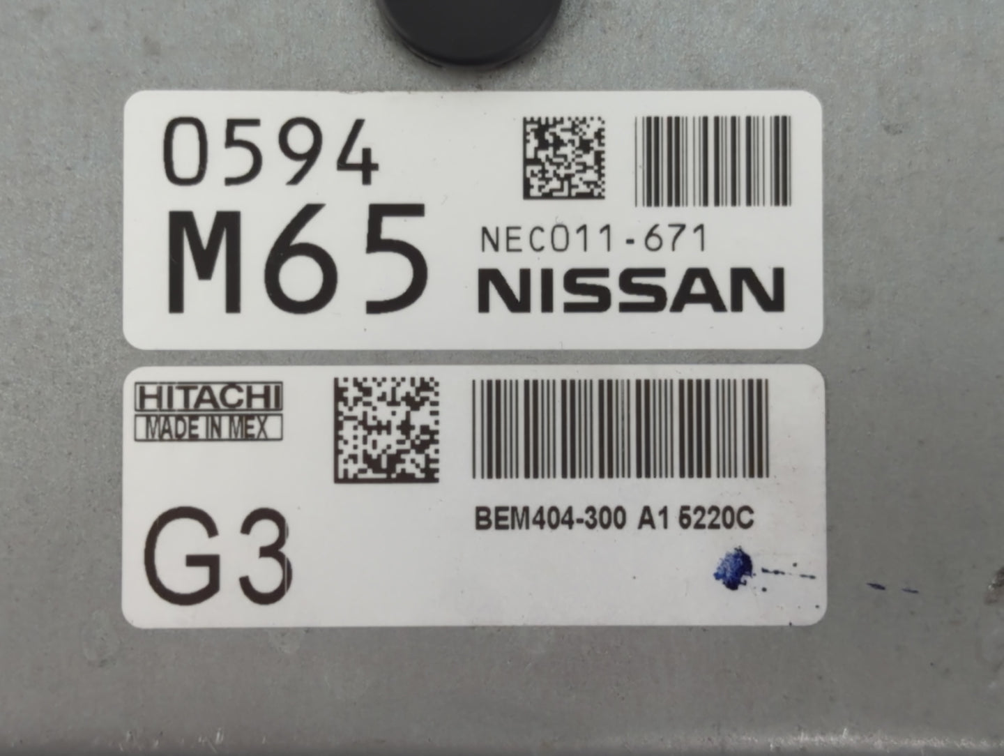 2013-2015 Nissan Sentra PCM Engine Control Computer ECU ECM PCU OEM P/N:0594 M65 NEC011-671 Fits Fits 2013 2014 2015 OEM Use
