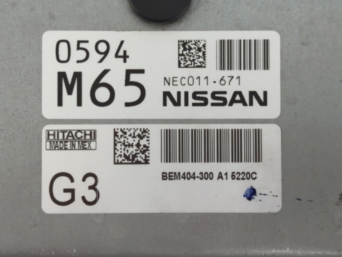 2013-2015 Nissan Sentra PCM Engine Control Computer ECU ECM PCU OEM P/N:0594 M65 NEC011-671 Fits Fits 2013 2014 2015 OEM Use