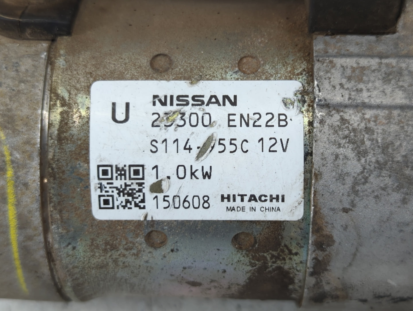 2013-2019 Nissan Sentra Car Starter Motor Solenoid OEM P/N:S114-955C 12V 23300 EN22B Fits OEM Used Auto Parts - Oemusedautop