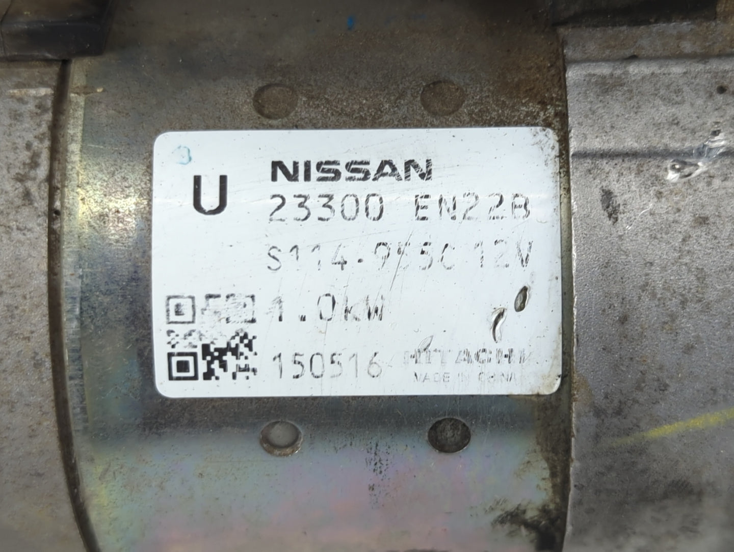 2013-2019 Nissan Sentra Car Starter Motor Solenoid OEM P/N:S114-955C 12V 23300 EN22B Fits OEM Used Auto Parts - Oemusedautop