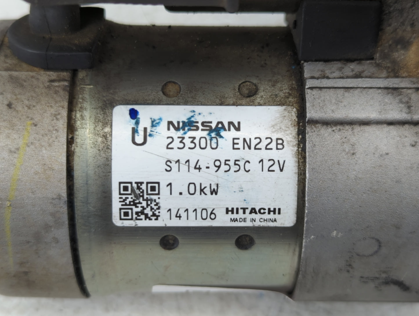 2013-2019 Nissan Sentra Car Starter Motor Solenoid OEM P/N:S114-955C 12V 23300 EN22B Fits OEM Used Auto Parts - Oemusedautop