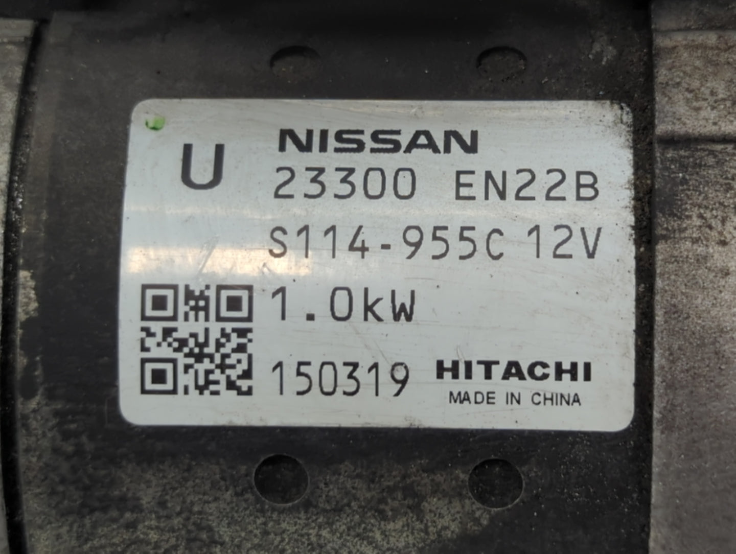 2013-2019 Nissan Sentra Car Starter Motor Solenoid OEM P/N:S114-955C 12V 23300 EN22B Fits OEM Used Auto Parts - Oemusedautop