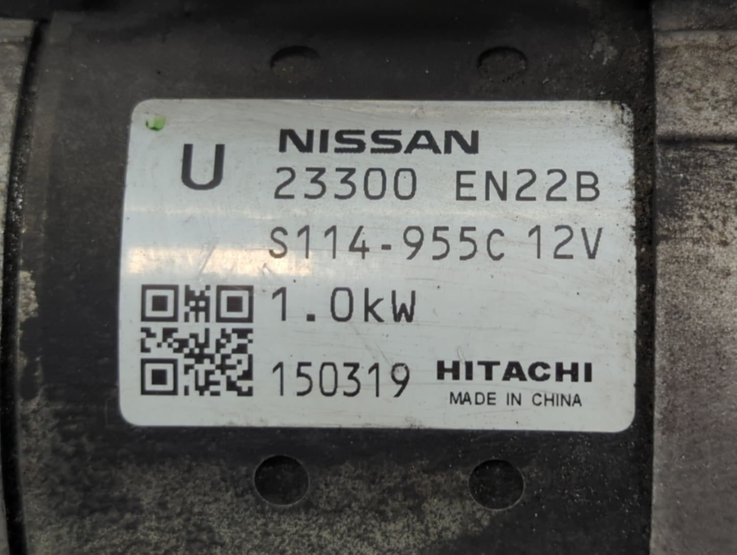 2013-2019 Nissan Sentra Car Starter Motor Solenoid OEM P/N:S114-955C 12V 23300 EN22B Fits OEM Used Auto Parts - Oemusedautop
