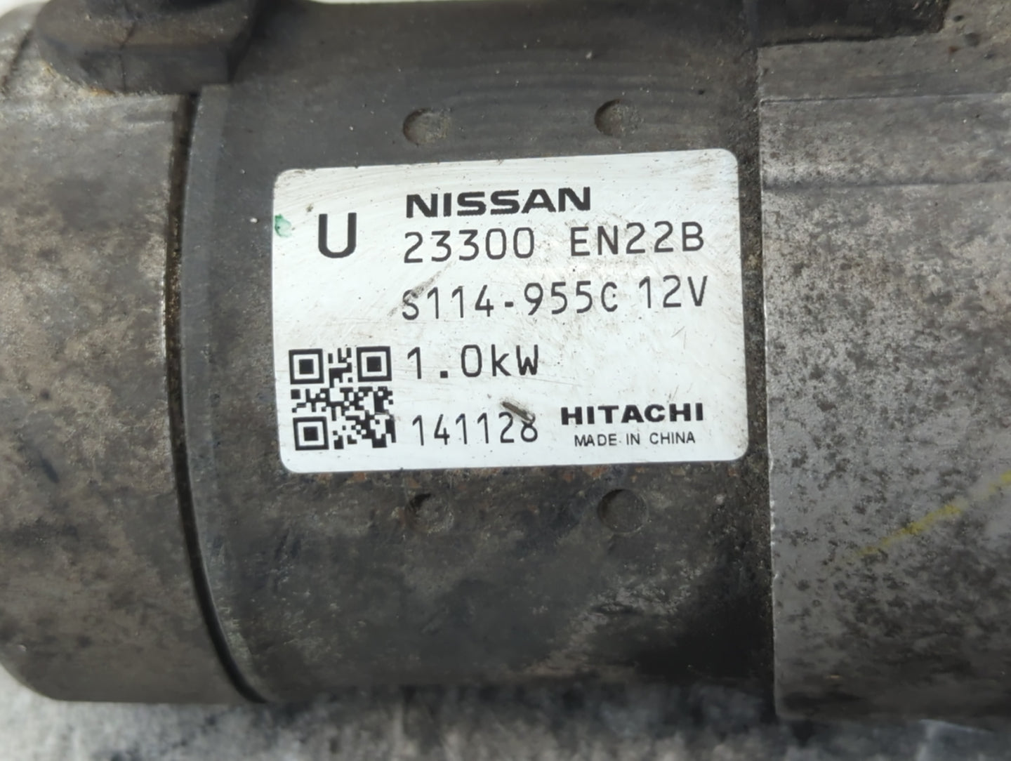 2013-2019 Nissan Sentra Car Starter Motor Solenoid OEM P/N:S114-955C 12V 23300 EN22B Fits OEM Used Auto Parts - Oemusedautop