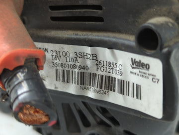 2013-2019 Nissan Sentra Alternator Replacement Generator Charging Assembly Engine OEM P/N:2611855 C 23100 3SH2B Fits OEM Used Auto Parts