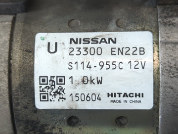 2013-2019 Nissan Sentra Car Starter Motor Solenoid OEM P/N:S114-955C 12V 23300 EN22B Fits OEM Used Auto Parts
