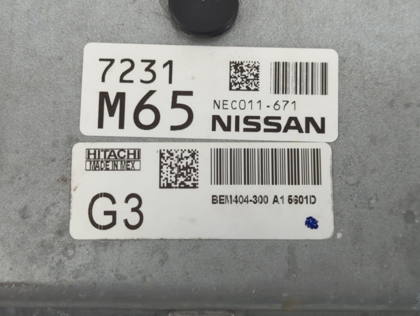 2013-2015 Nissan Sentra PCM Engine Control Computer ECU ECM PCU OEM P/N:NEC011-671 7231 M65 Fits Fits 2013 2014 2015 OEM Use