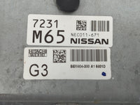 2013-2015 Nissan Sentra PCM Engine Control Computer ECU ECM PCU OEM P/N:NEC011-671 7231 M65 Fits Fits 2013 2014 2015 OEM Use