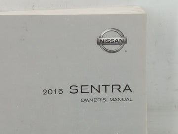 2015 Nissan Sentra Owners Manual Book Guide P/N:OM15EM 0B17U1 OEM Used Auto Parts