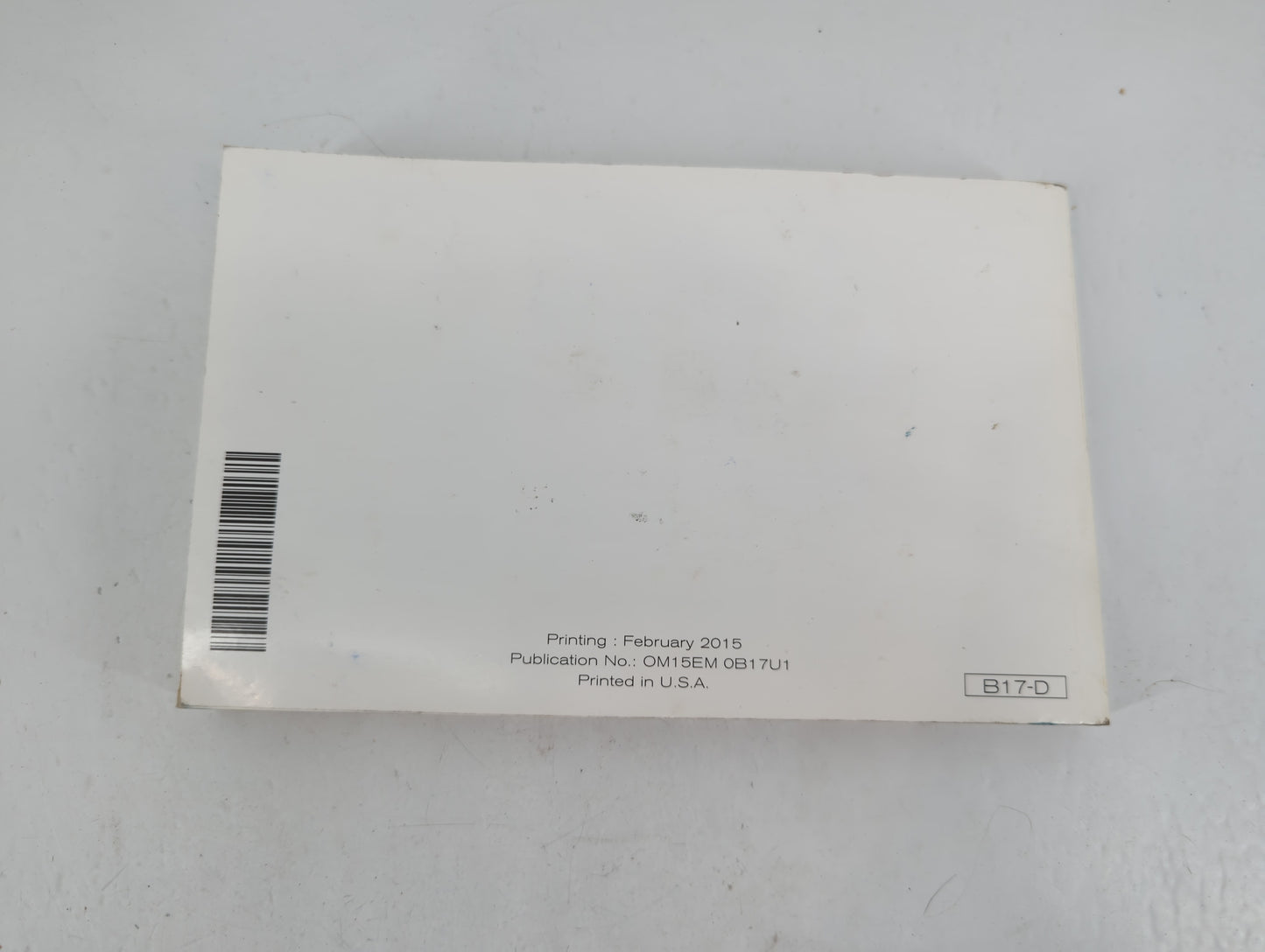 2015 Nissan Sentra Owners Manual Book Guide P/N:OM15EM 0B17U1 OEM Used Auto Parts - Oemusedautoparts1.com