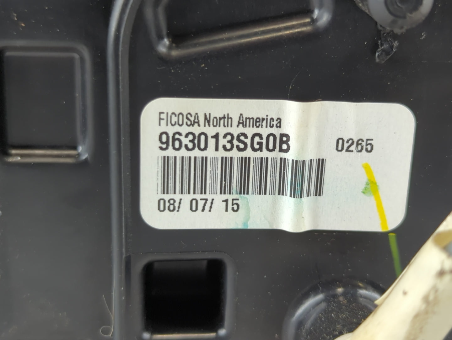 2013-2015 Nissan Sentra Passenger Side View Mirror - Right Door Mirror OEM Used - Oemusedautoparts1.com