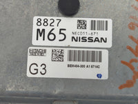 2013-2015 Nissan Sentra PCM Engine Control Computer ECU ECM PCU OEM P/N:NEC011-671 8827 M65 Fits Fits 2013 2014 2015 OEM Use