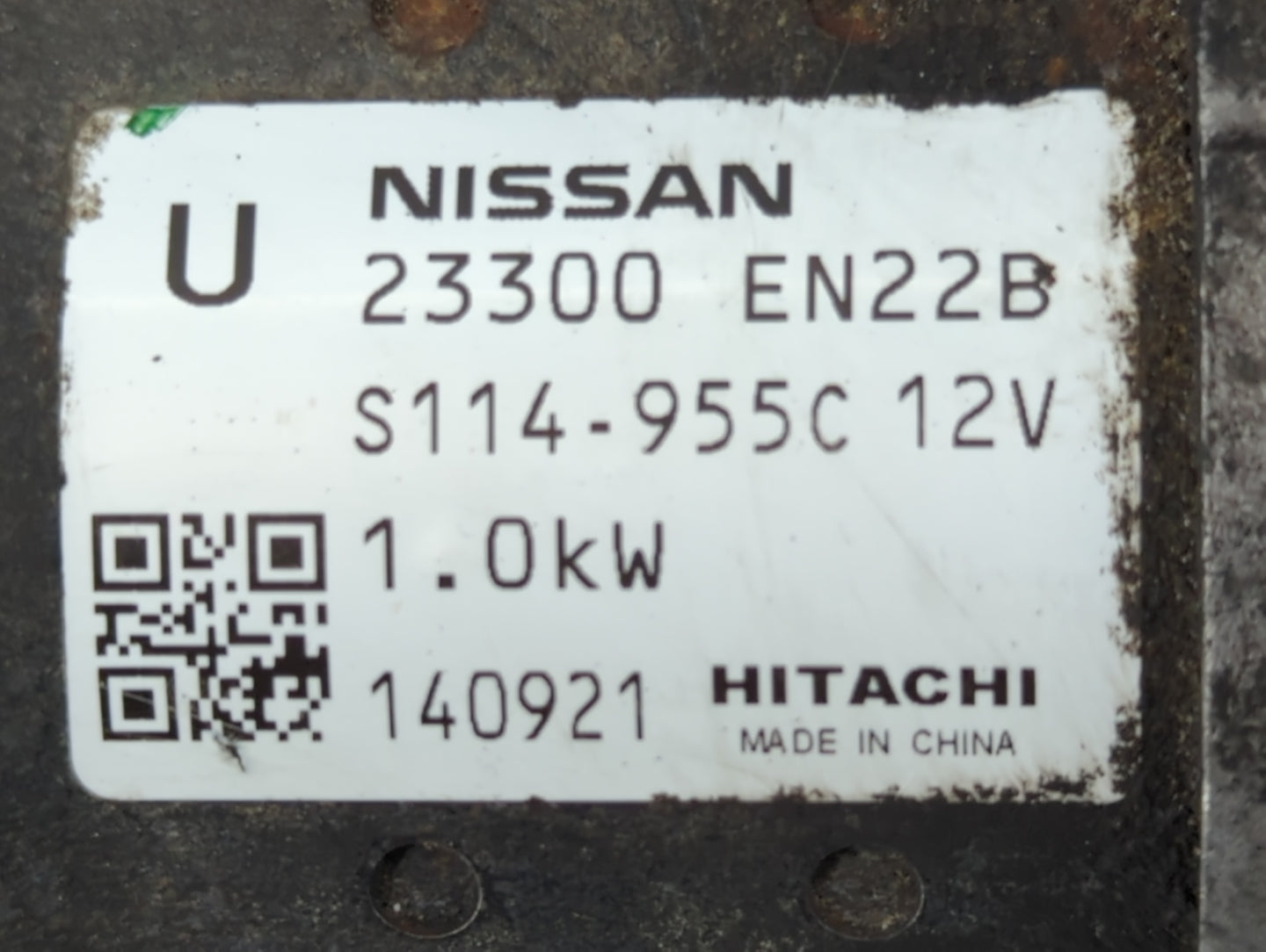 2013-2019 Nissan Sentra Car Starter Motor Solenoid OEM P/N:S114-955C 23300 EN22B Fits Fits 2013 2014 2015 2016 2017 2018 201
