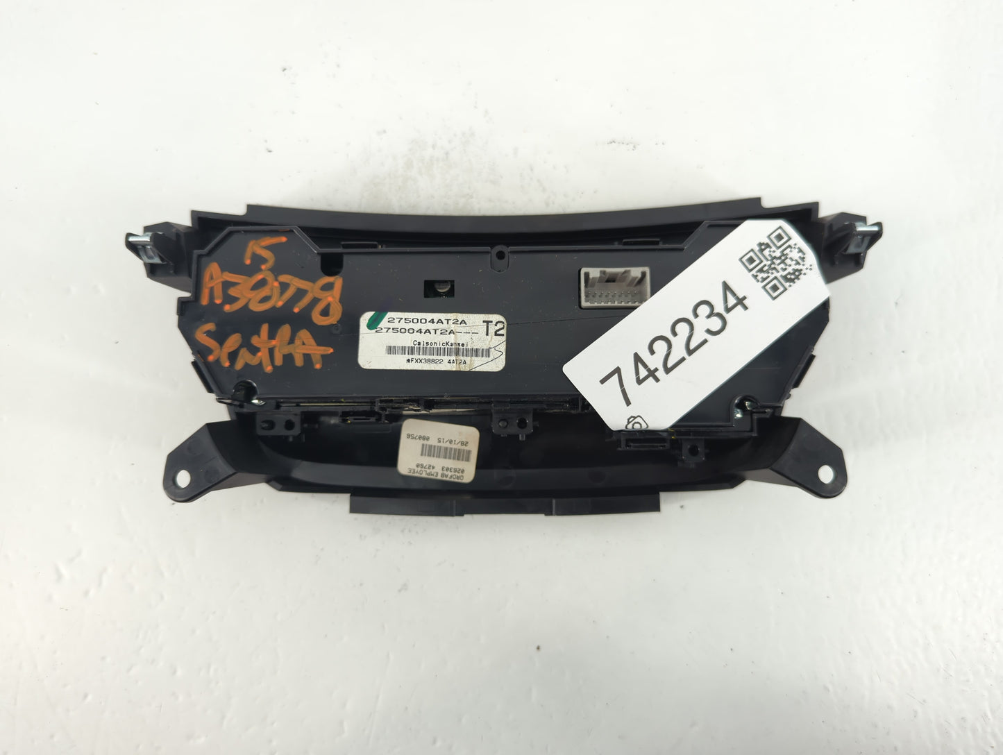 2015-2019 Nissan Sentra Climate Control Module Temperature AC/Heater Replacement P/N:275004AT2A Fits Fits 2015 2016 2017 201