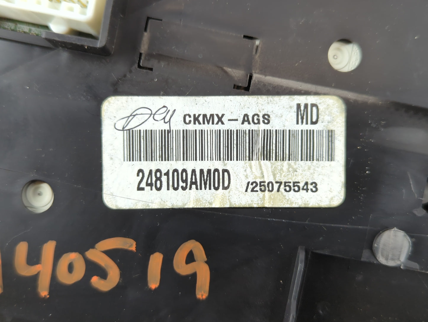 2014-2015 Nissan Sentra Instrument Cluster Speedometer Gauges P/N:248109AM0D CKMX-AGS Fits Fits 2014 2015 OEM Used Auto Part