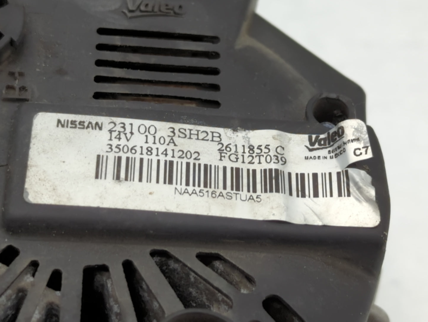 2013-2019 Nissan Sentra Alternator Replacement Generator Charging Assembly Engine OEM P/N:23100 3SH2B Fits OEM Used Auto Par