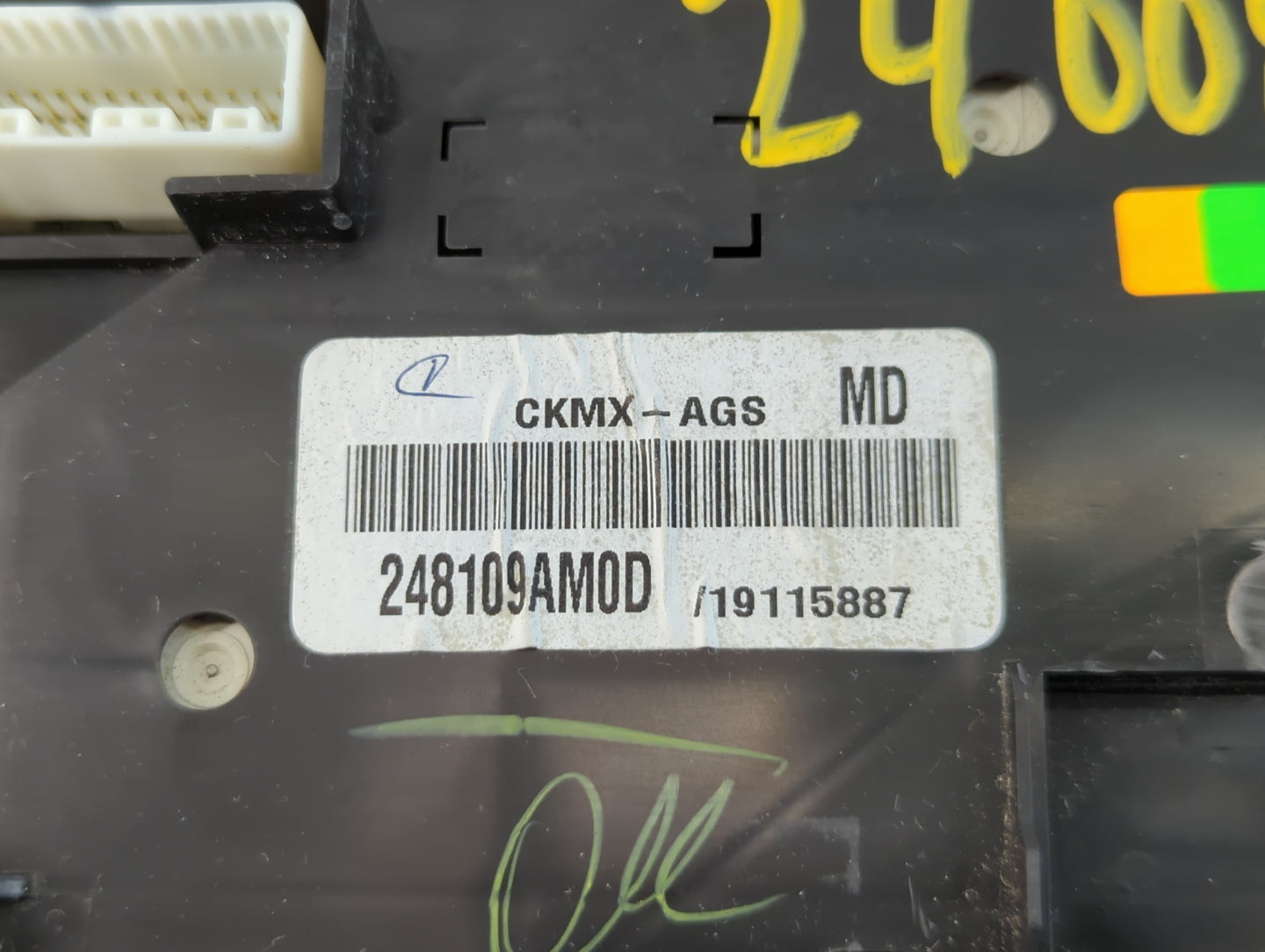 2014-2015 Nissan Sentra Instrument Cluster Speedometer Gauges P/N:CKMX-AGS 248109AM0D Fits Fits 2014 2015 OEM Used Auto Part