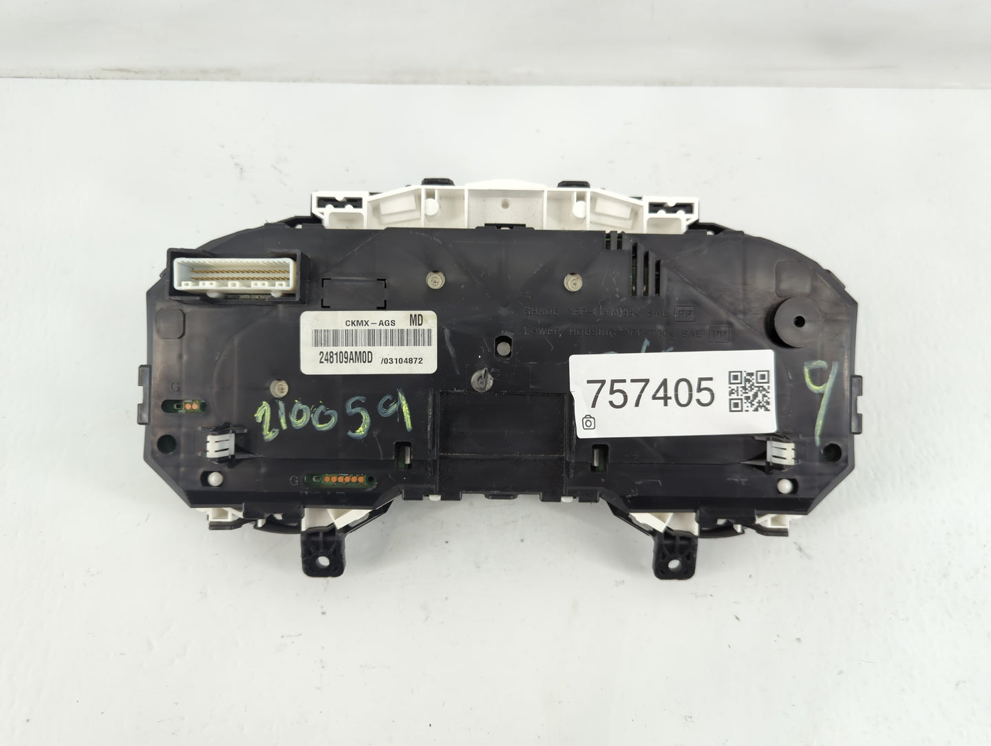 2014-2015 Nissan Sentra Instrument Cluster Speedometer Gauges P/N:CKMX-AGS 248109AM0D Fits Fits 2014 2015 OEM Used Auto Part