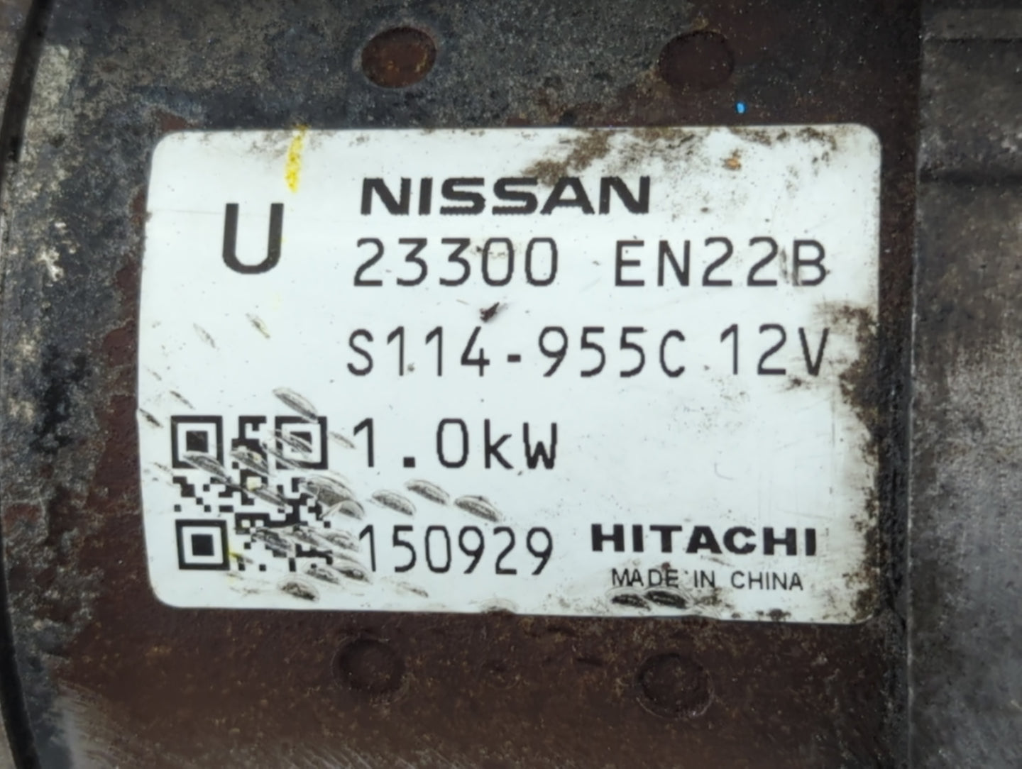 2013-2019 Nissan Sentra Car Starter Motor Solenoid OEM P/N:S114-955C 12V 23300 EN22B Fits OEM Used Auto Parts - Oemusedautop