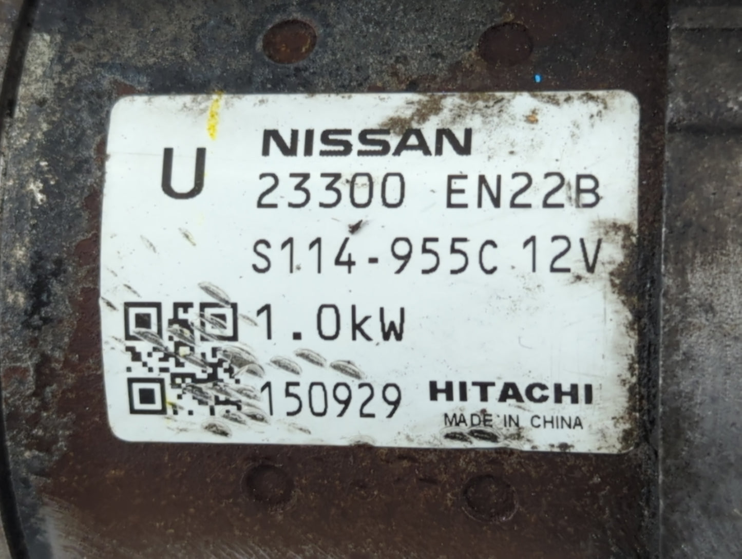 2013-2019 Nissan Sentra Car Starter Motor Solenoid OEM P/N:S114-955C 12V 23300 EN22B Fits OEM Used Auto Parts - Oemusedautop