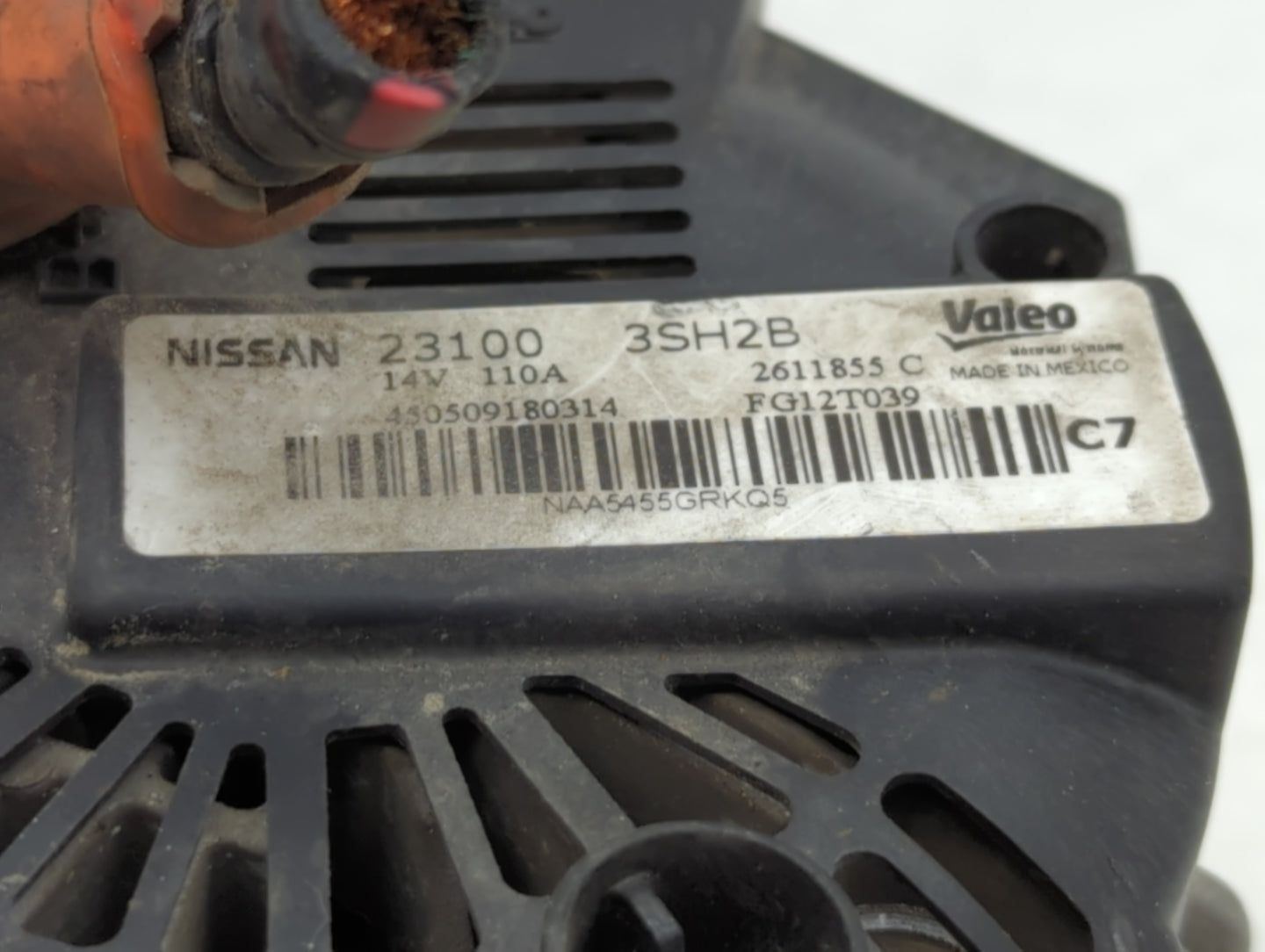 2013-2019 Nissan Sentra Alternator Replacement Generator Charging Assembly Engine OEM P/N:23100 3SH2B Fits OEM Used Auto Par