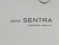 2015 Nissan Sentra Owners Manual Book Guide P/N:OM15EM 0B17U1 OEM Used Auto Parts - Oemusedautoparts1.com