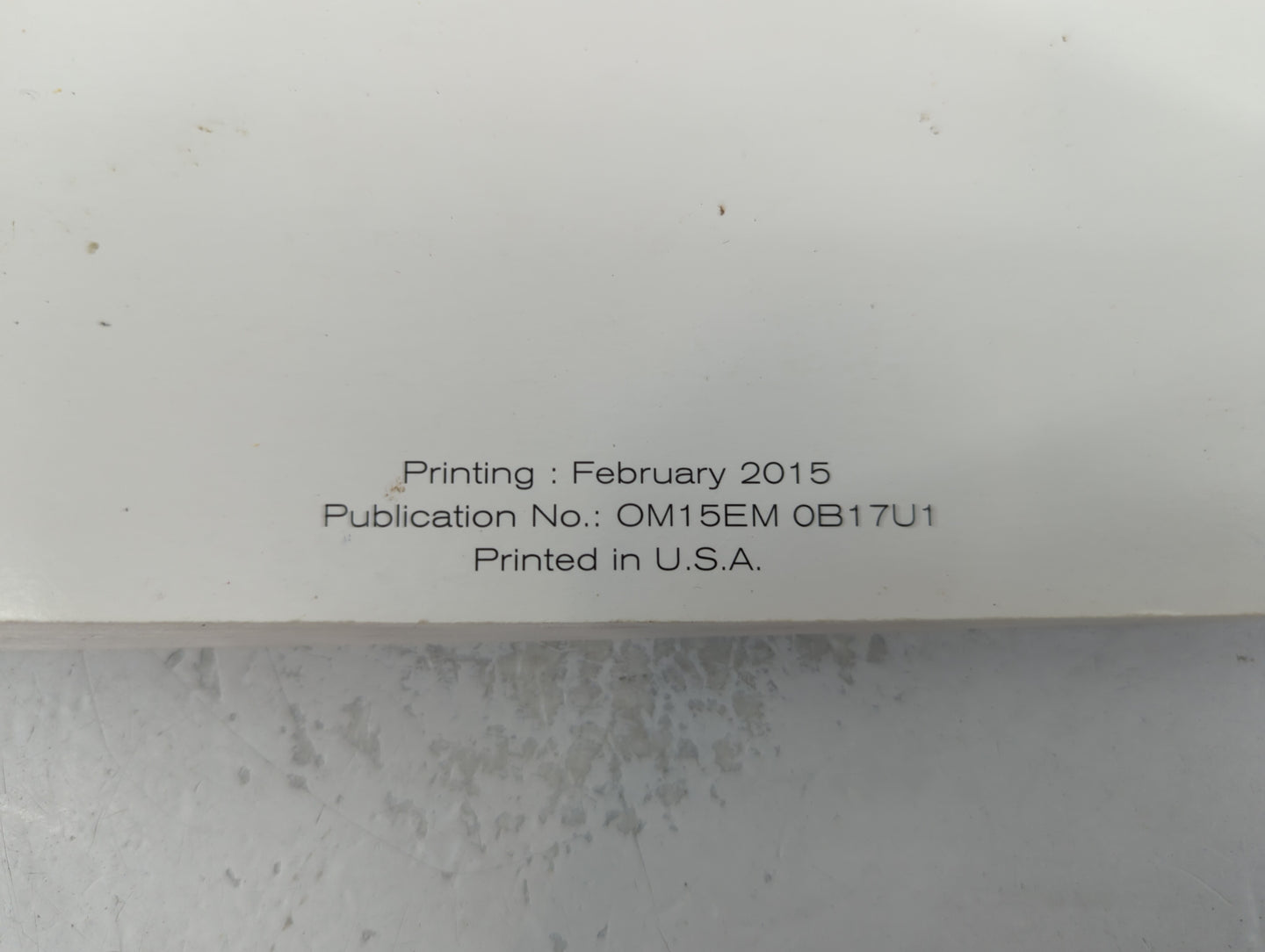 2015 Nissan Sentra Owners Manual Book Guide P/N:OM15EM 0B17U1 OEM Used Auto Parts - Oemusedautoparts1.com