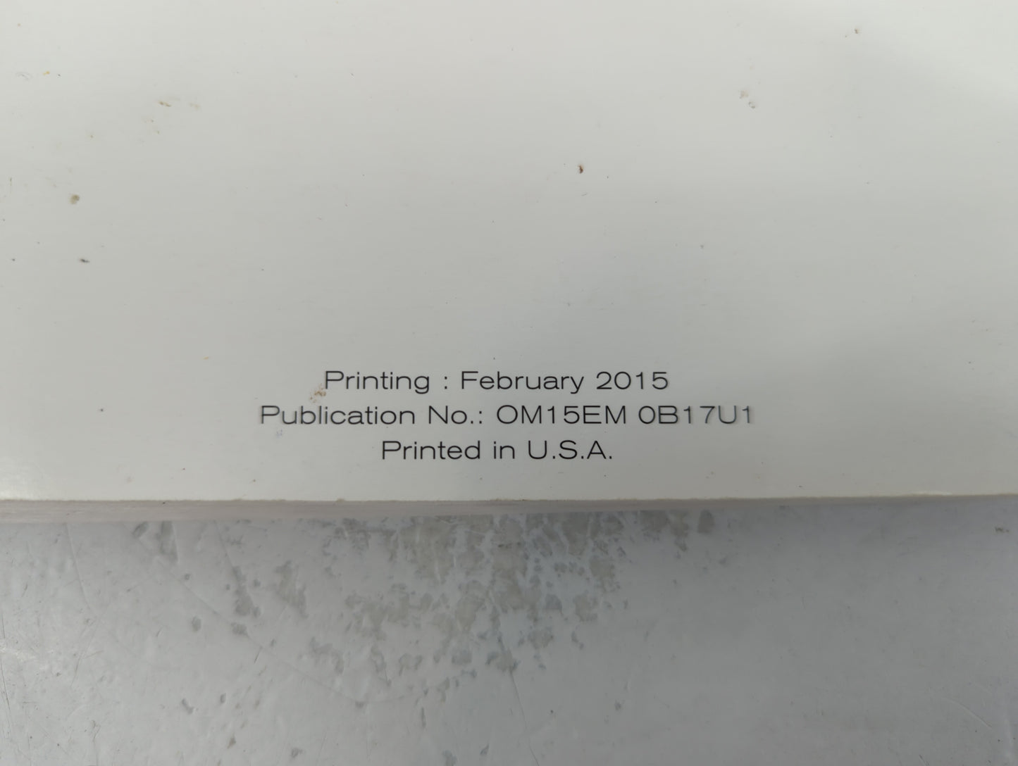 2015 Nissan Sentra Owners Manual Book Guide P/N:OM15EM 0B17U1 OEM Used Auto Parts - Oemusedautoparts1.com