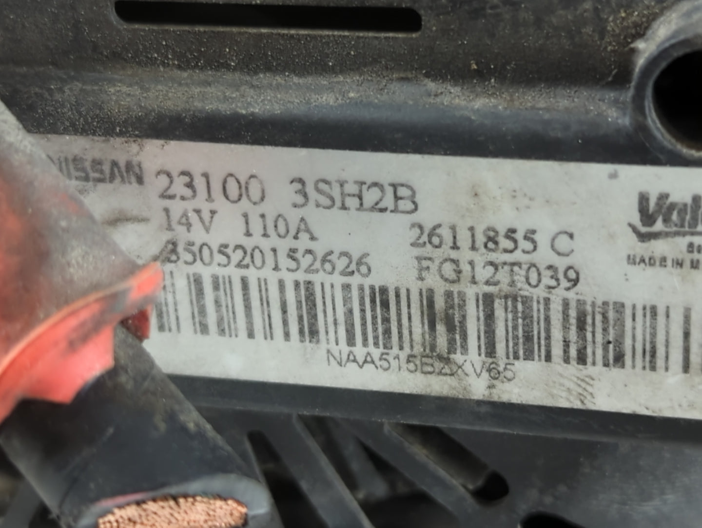 2013-2019 Nissan Sentra Alternator Replacement Generator Charging Assembly Engine OEM P/N:2611855 C 23100 3SH2B Fits OEM Use