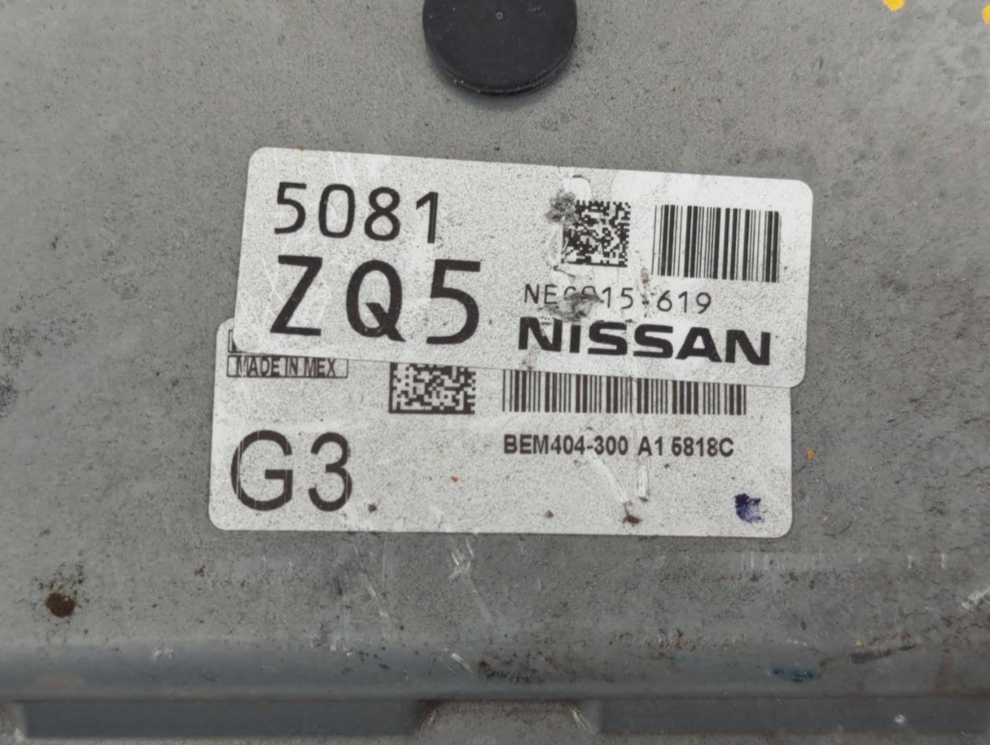 2013-2015 Nissan Sentra PCM Engine Control Computer ECU ECM PCU OEM P/N:7292ZQ5 NEC011-619 Fits Fits 2013 2014 2015 OEM Used