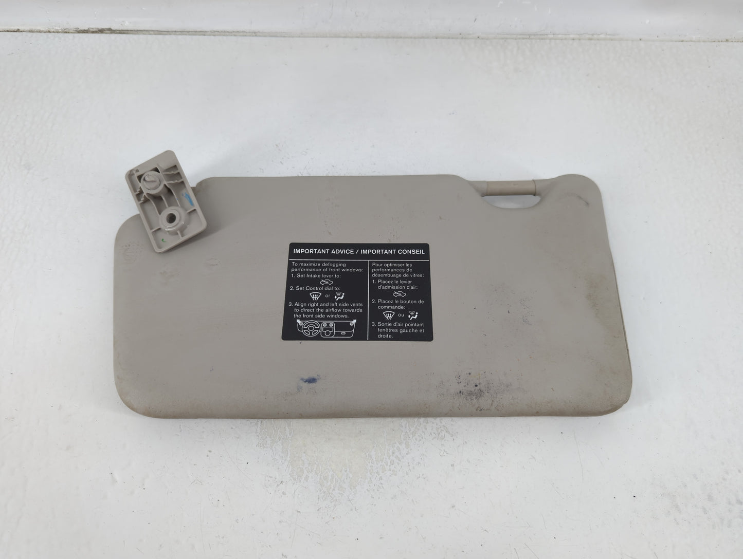 2012-2015 Nissan Versa Sun Visor Shade Replacement Passenger Right Mirror Fits Fits 2012 2013 2014 2015 OEM Used Auto Parts 