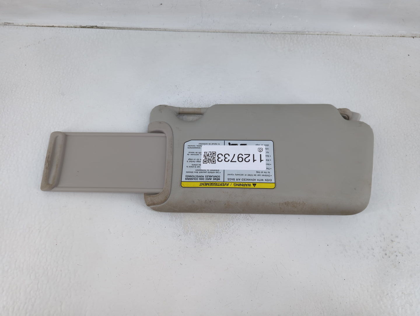 2012-2015 Nissan Versa Sun Visor Shade Replacement Passenger Right Mirror Fits Fits 2012 2013 2014 2015 OEM Used Auto Parts 