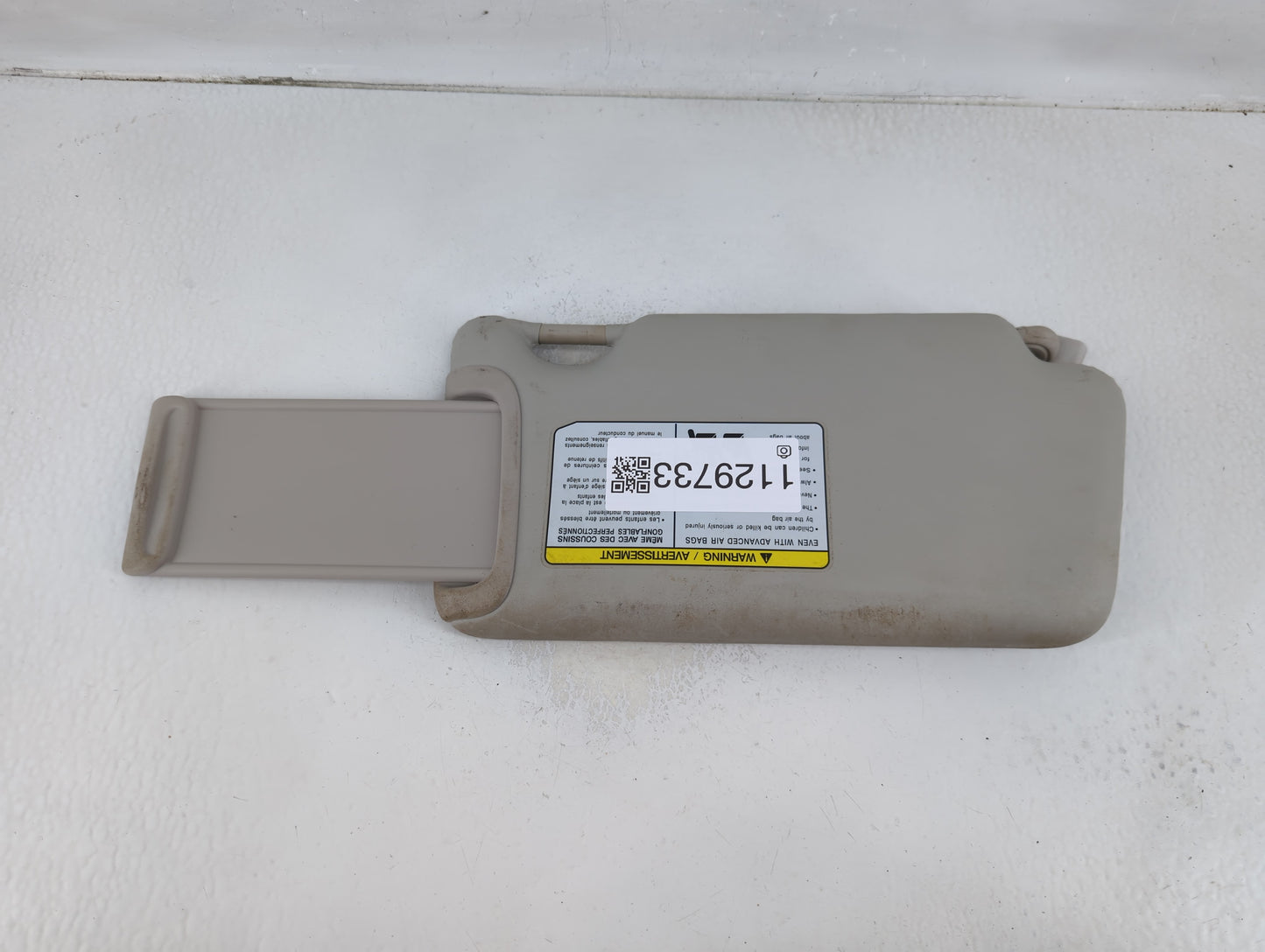 2012-2015 Nissan Versa Sun Visor Shade Replacement Passenger Right Mirror Fits Fits 2012 2013 2014 2015 OEM Used Auto Parts 