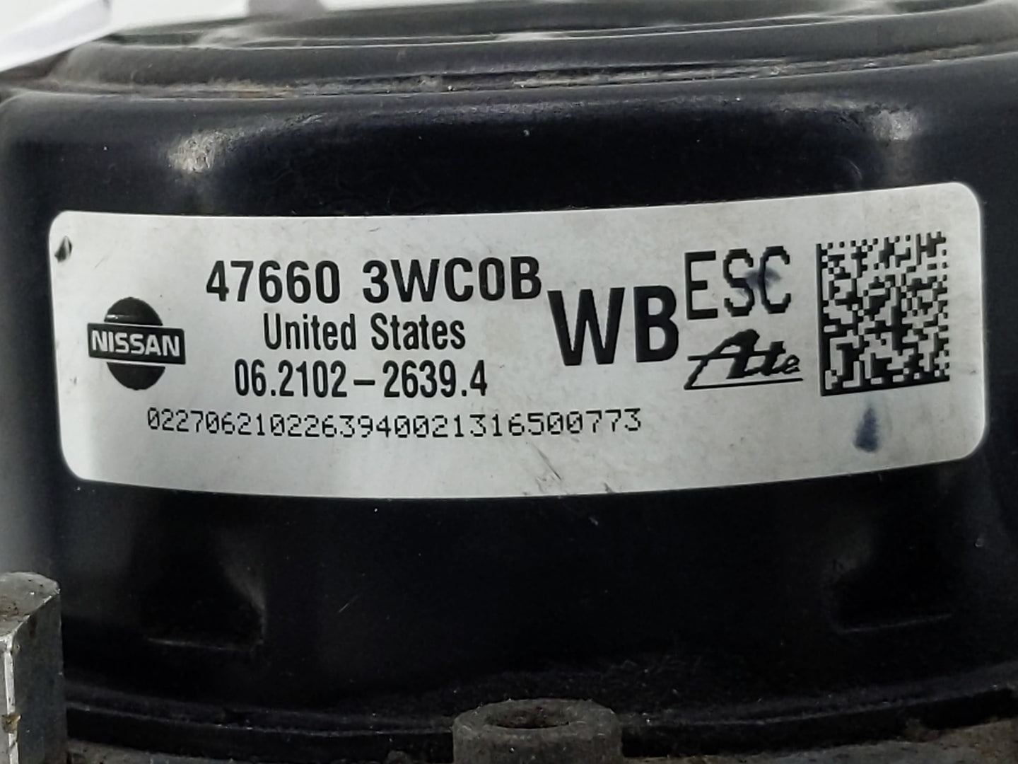 2015-2019 Nissan Versa ABS Pump Control Module Replacement P/N:47660 3WC0B Fits Fits 2015 2016 2017 2018 2019 OEM Used Auto 