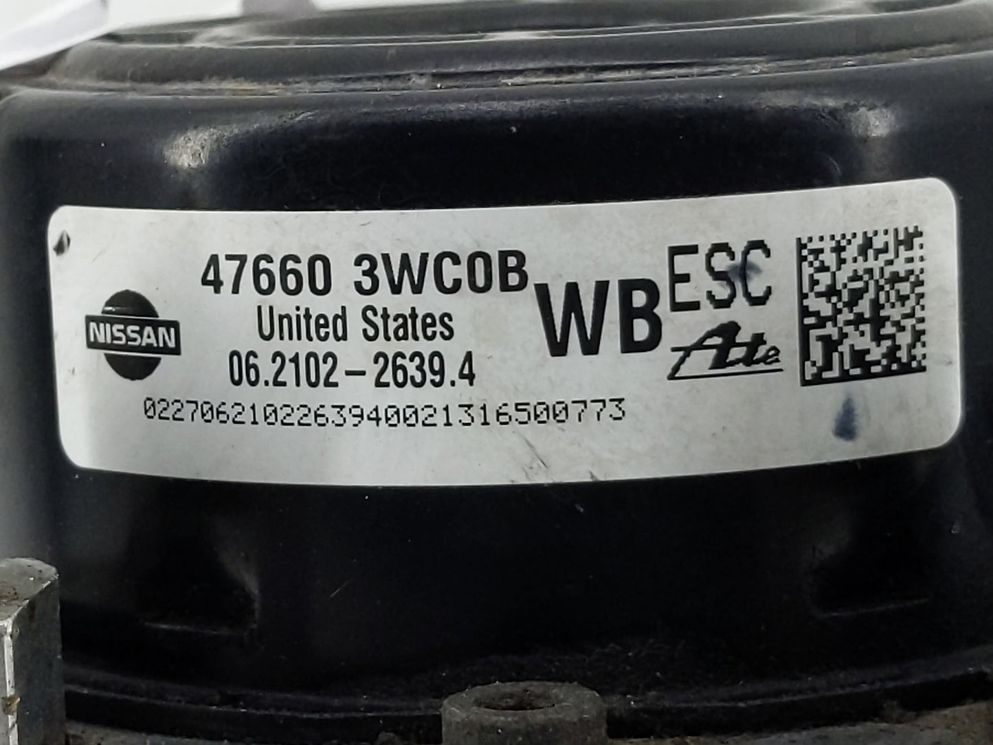 2015-2019 Nissan Versa ABS Pump Control Module Replacement P/N:47660 3WC0B Fits Fits 2015 2016 2017 2018 2019 OEM Used Auto 