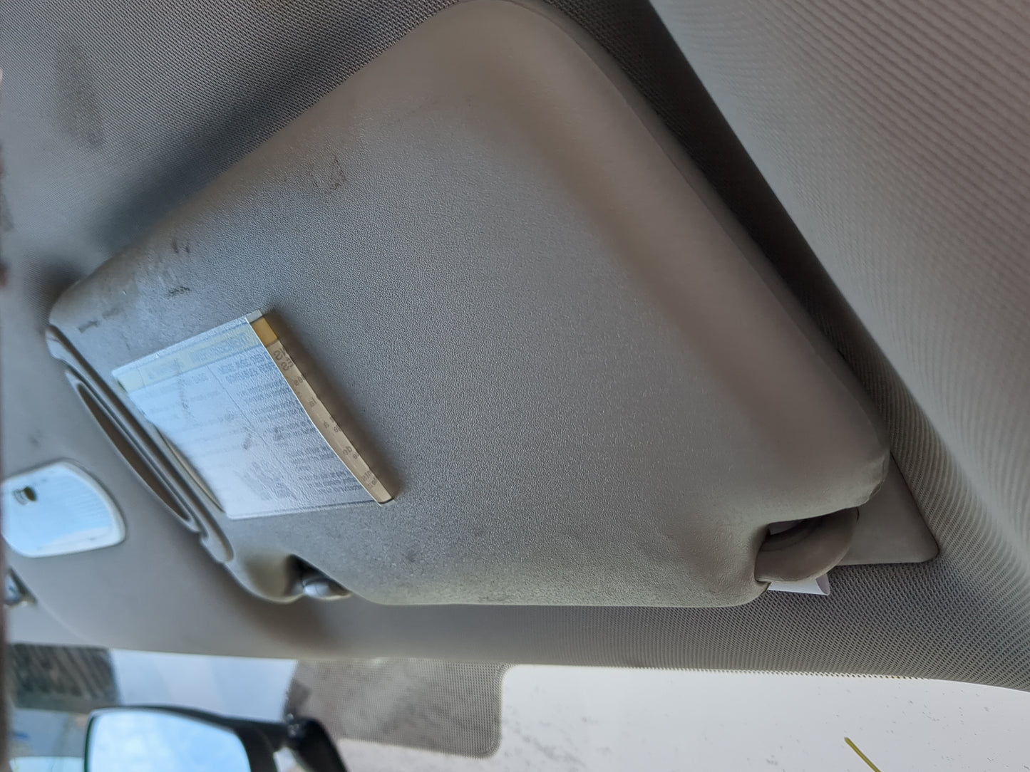 2012-2015 Nissan Versa Sun Visor Shade Replacement Passenger Right Mirror Fits Fits 2012 2013 2014 2015 OEM Used Auto Parts 